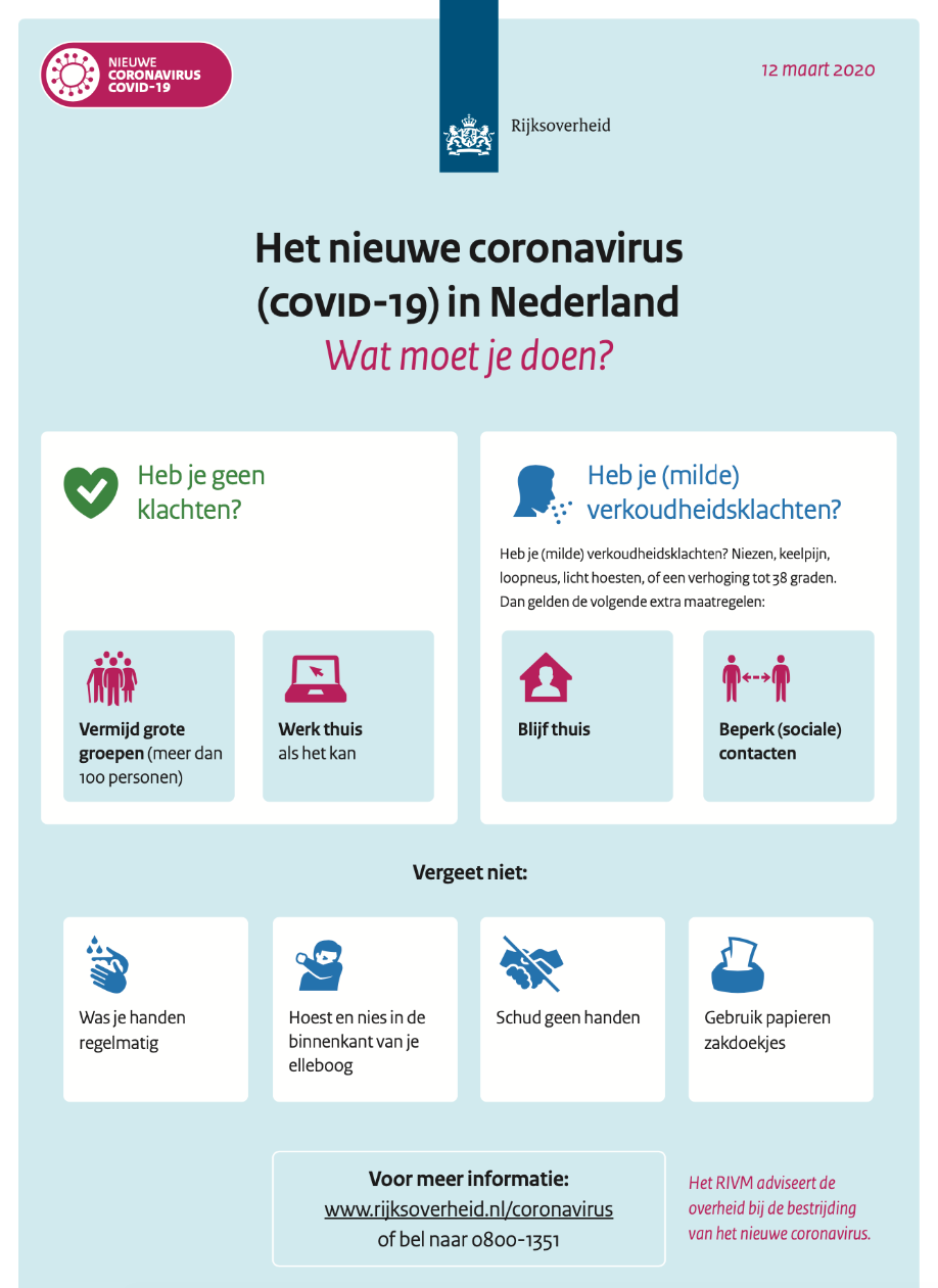Maatregelen coronavirus | Notariskantoor Mirjam Bos