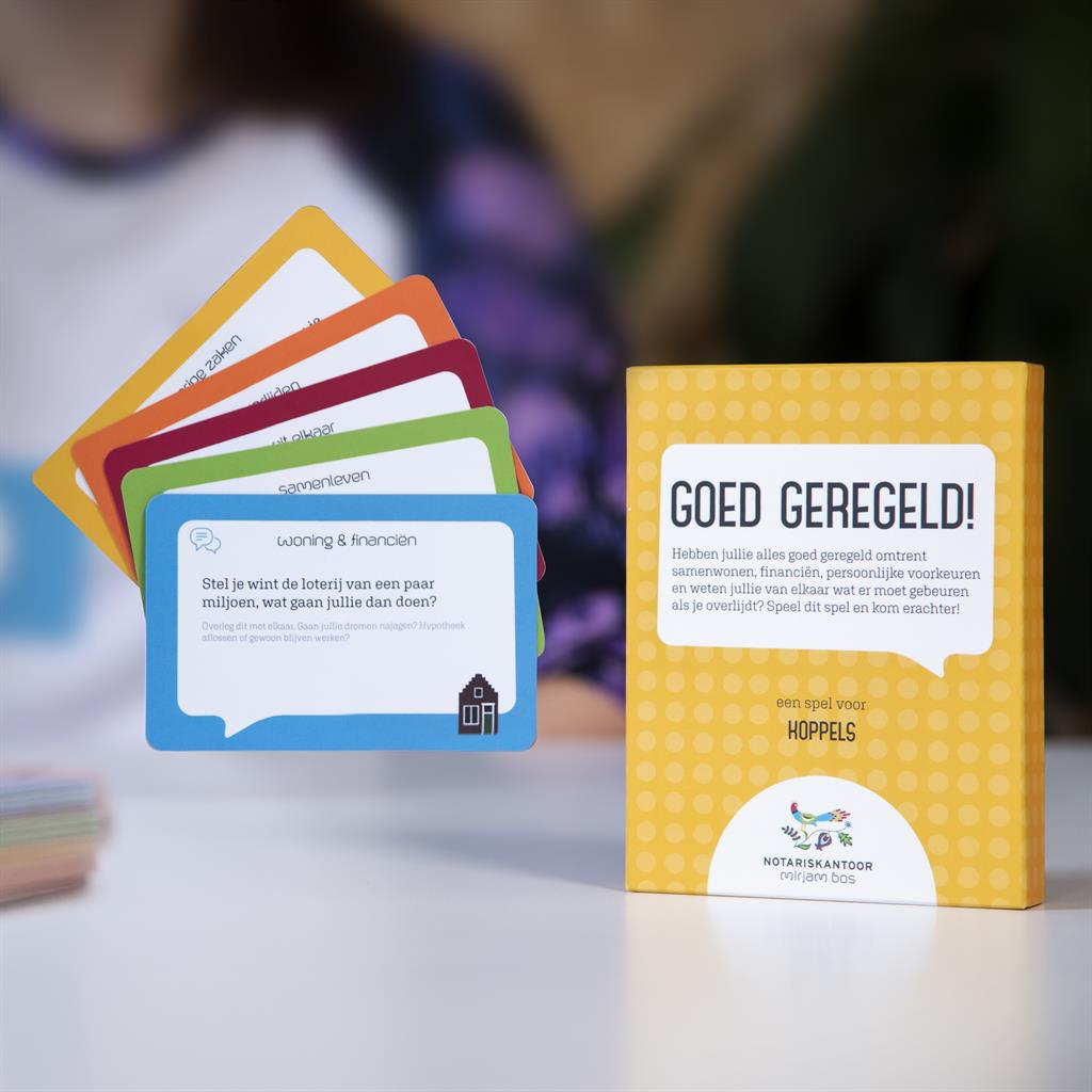 Kaartspel 'Goed Geregeld'