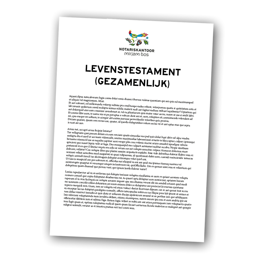 Levenstestament gezamenlijk