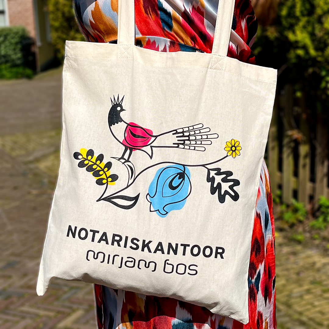 Canvas tas - Logo Notariskantoor Mirjam Bos | Notariskantoor Mirjam Bos