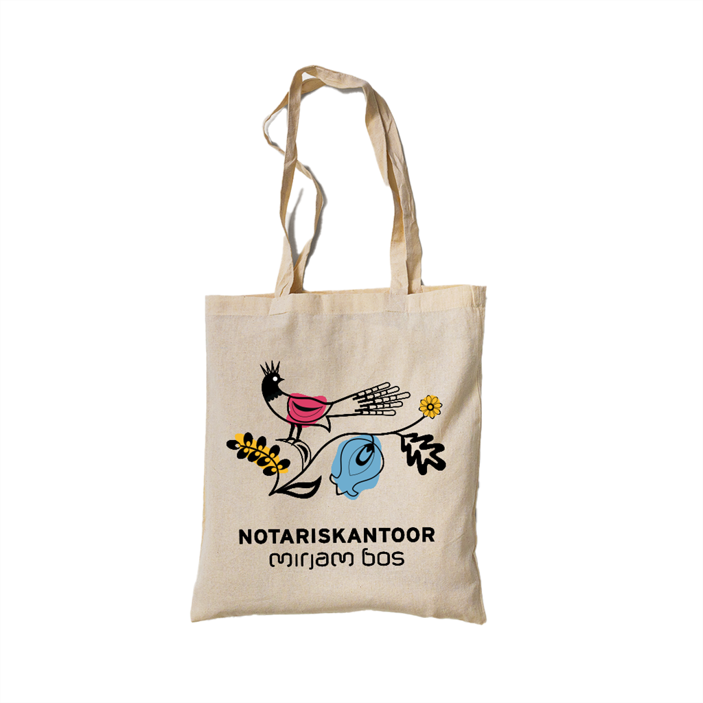 Canvas tas - Logo Notariskantoor Mirjam Bos