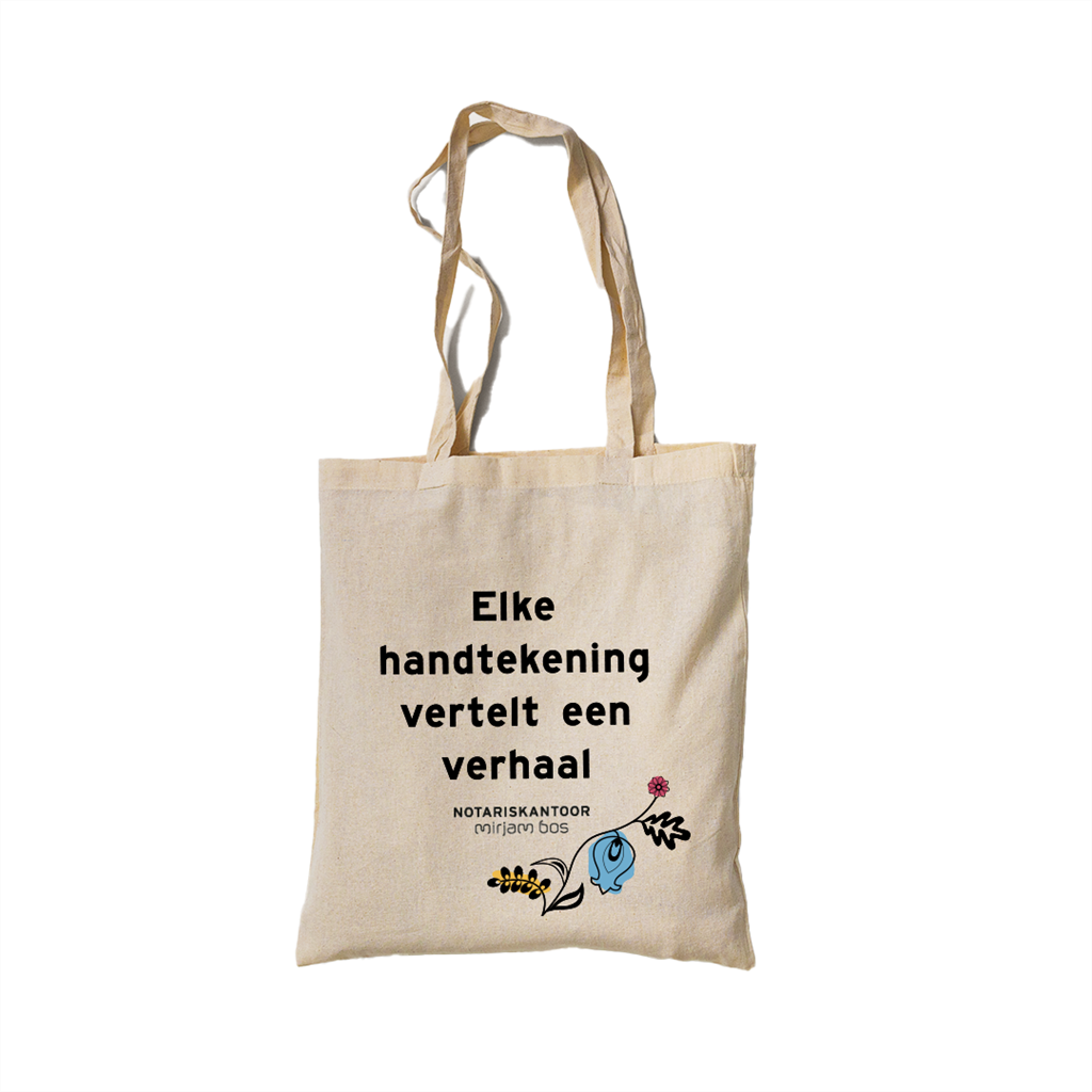 Canvas tas - Elke handtekening vertelt een verhaal