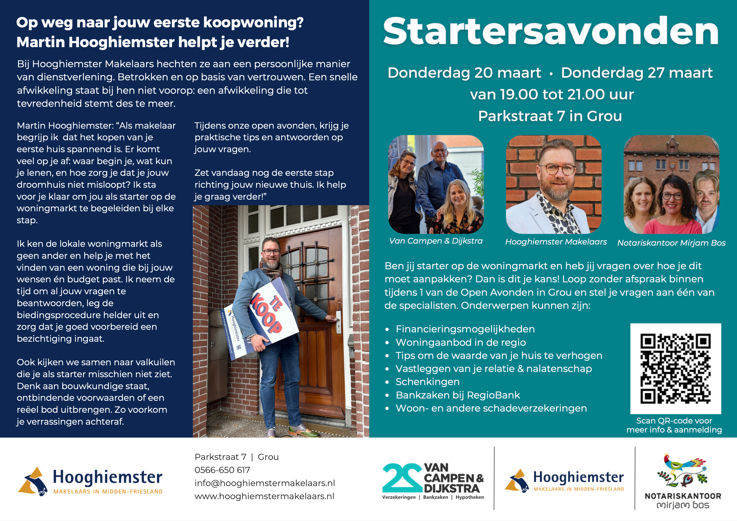 Startersavonden 20 en 27 maart | Notariskantoor Mirjam Bos